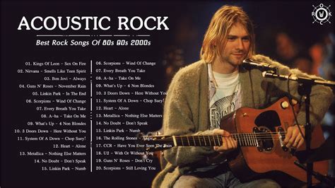 top 100 acoustic rock songs.